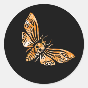 Death's Head Moth  Classic Round Sticker