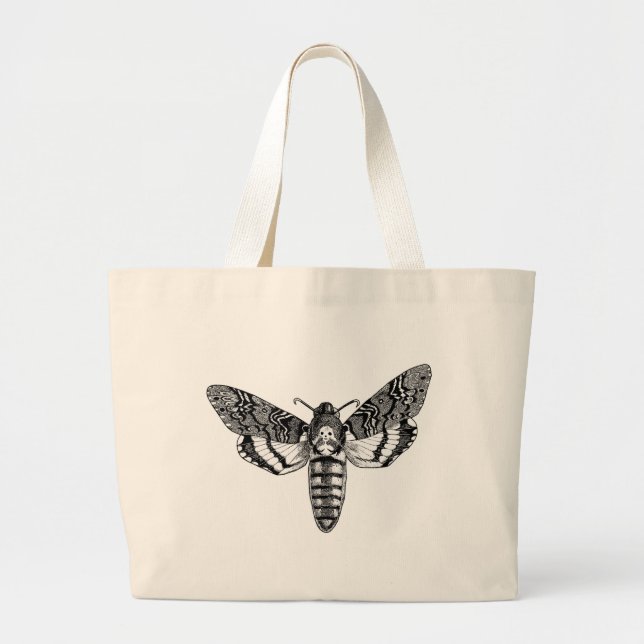 Death's-Head Moth Large Tote Bag (Front)