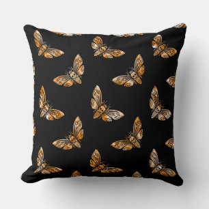 Death's Head Moth Pattern Cushion