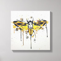 Deaths Head Moth splatterwork