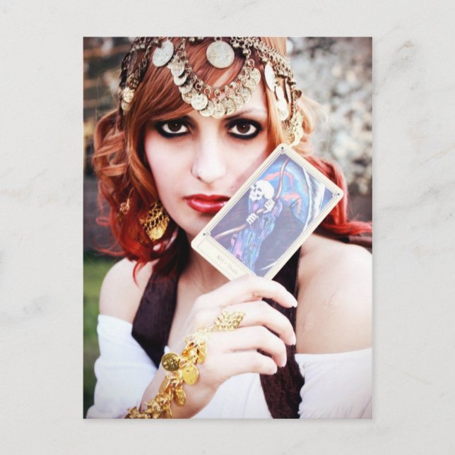 Death's Lover Poetry Postcard (Front)