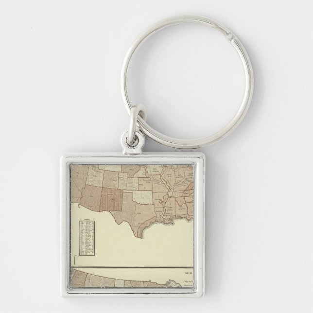 Deaths, whooping cough, measles key ring (Front)