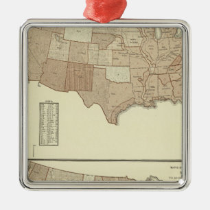 Deaths, whooping cough, measles metal tree decoration