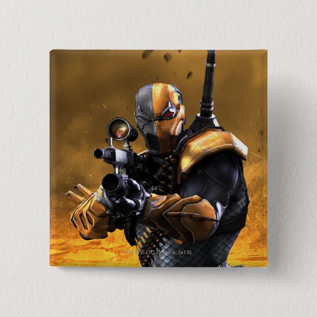 Deathstroke 15 Cm Square Badge (Front)
