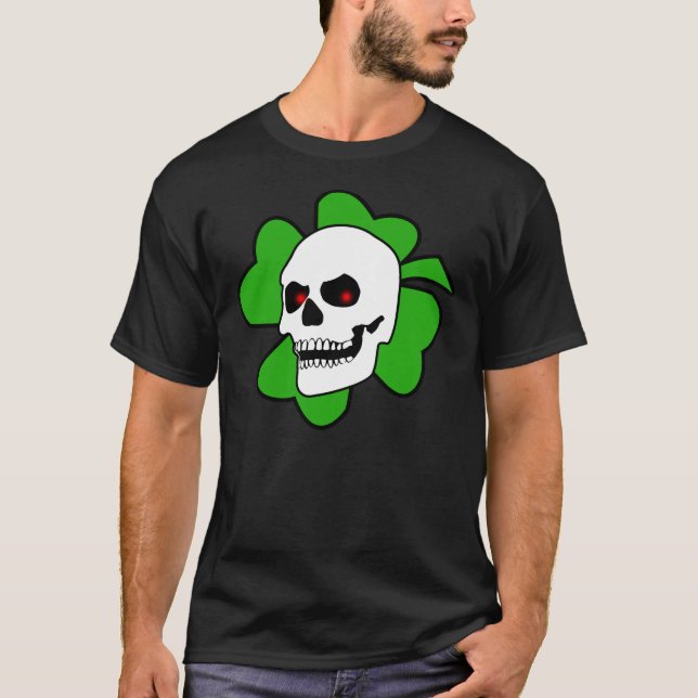 Debasedtothis Skull and Clover tee (Front)