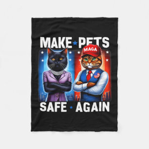 Debate Eating The Dogs Cat Make Pets Safe Again Tr Fleece Blanket