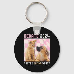 Debate Election 2024 Pets Dog Cat They're Eating W Key Ring