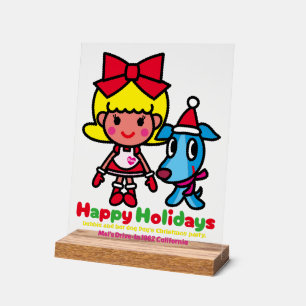 Debbie and Peg's Christmas Acrylic Sign
