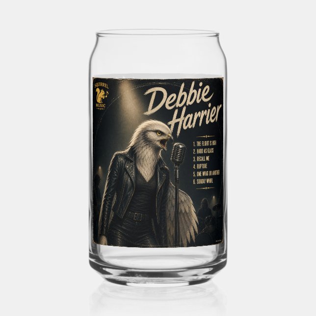 Debbie Harrier Album: a Parody Can Glass (Front)