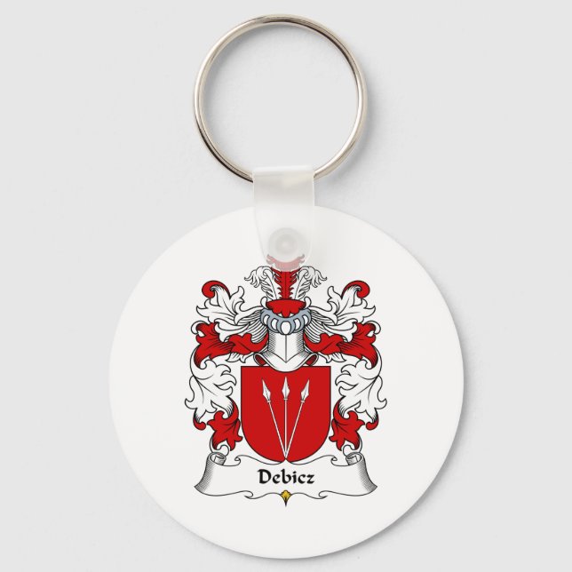 Debicz Family Crest Key Ring (Front)