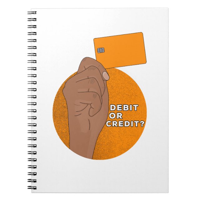 Debit or Credit Notebook (Front)
