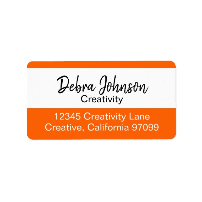 Debra Professional Classic Modern Colour Stripes Label (Front)