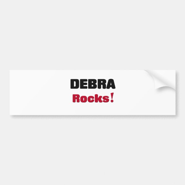 Debra Rocks Bumper Sticker (Front)