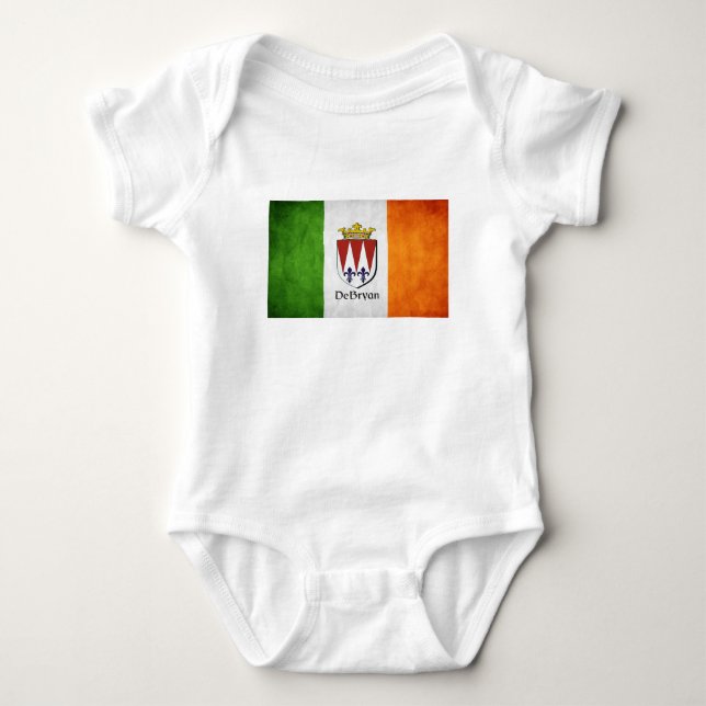 DeBryan Irish Flag Baby Bodysuit (Front)