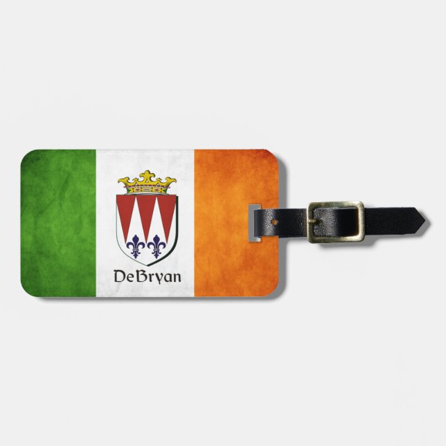 DeBryan Irish Flag Luggage Tag (Front Horizontal)