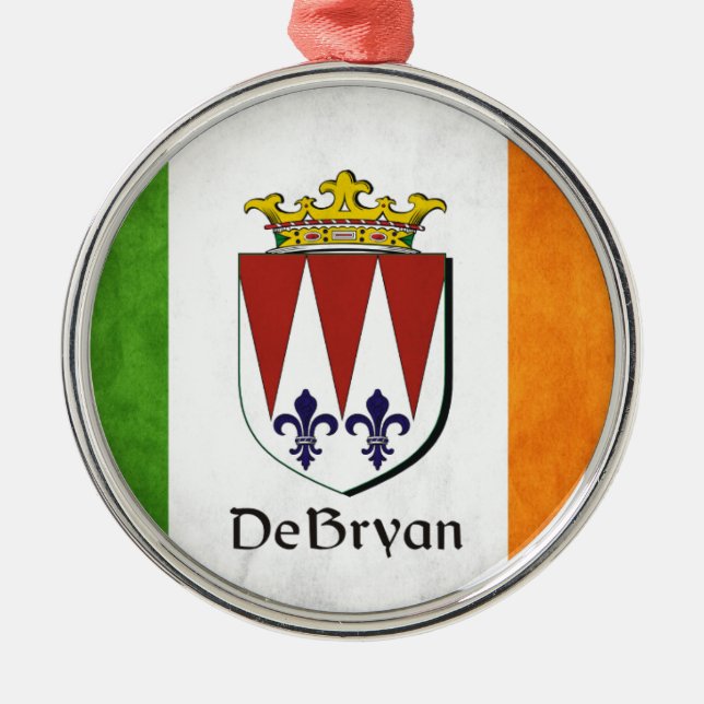 DeBryan Irish Flag Metal Tree Decoration (Front)