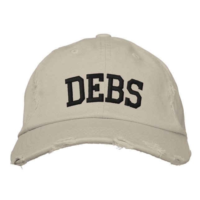 Debs Embroidered Hat (Front)