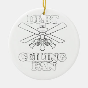 DEBT CEILING FAN CERAMIC TREE DECORATION