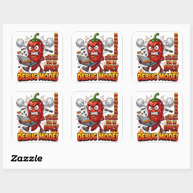 Debug Mode Funny sticker Programmer sticker |  (Sheet)
