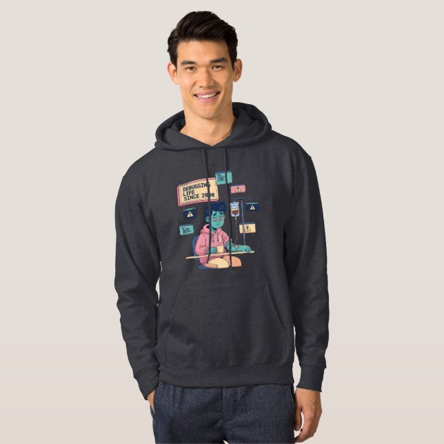 Debugging Life Since 2000 Hoodie (Front Full)