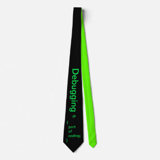 Debugging Tie (Geek Green)