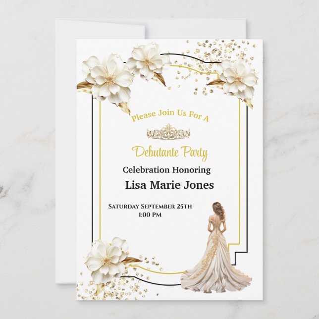 Debutante Party Invitation (Front)