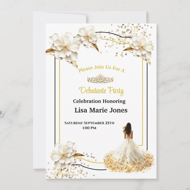 Debutante Party Invitation (Front)