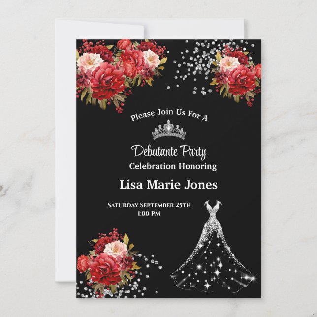 Debutante Party Invitation (Front)