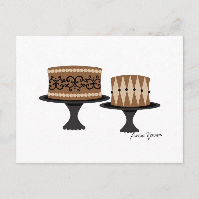 Decadent Chocolate Cakes Postcard (Front)