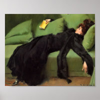  Decadent Young Woman After The Dance  Ceramic Til