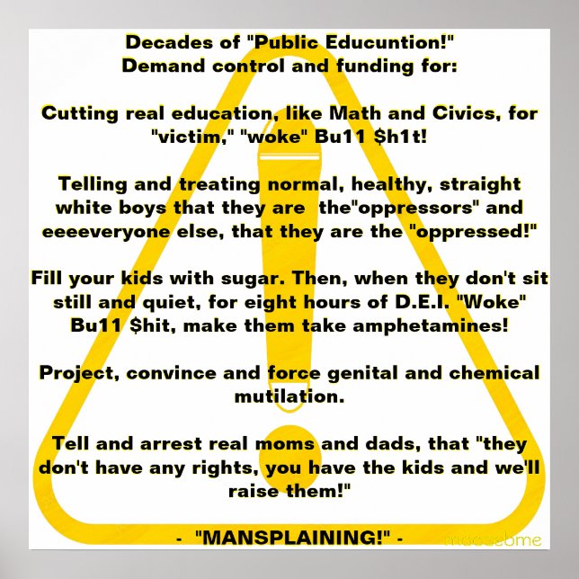 Decades of "Public Educuntion!" Poster (Front)