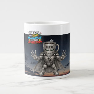 Decaf Destroyer – The Energy Thief Large Coffee Mug