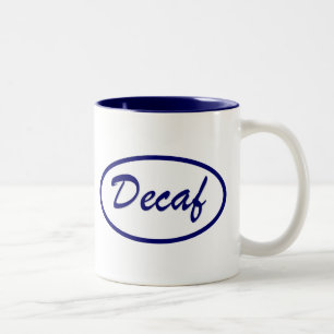 Decaf Name Patch Decaffeinated Two-Tone Coffee Mug