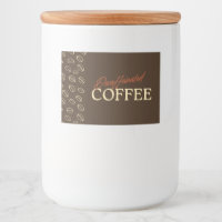 Decaffeinated Coffee Label – Retro Coffee Beans
