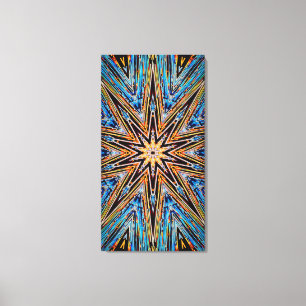 Decagon Starburst 21x40 Canvas Print