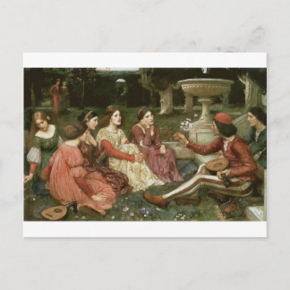 Decameron by John William Waterhouse (1916) Postcard