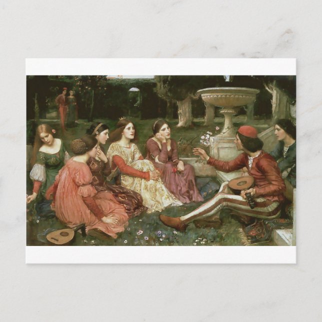 Decameron by John William Waterhouse (1916) Postcard (Front)