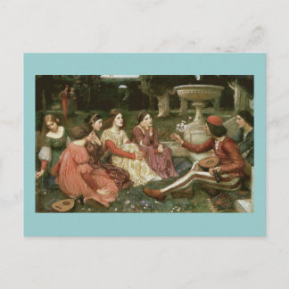 Decameron by John William Waterhouse (1916) Postcard
