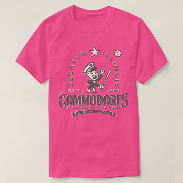 Decatur Illinois Commodores T-Shirt (Design Front)