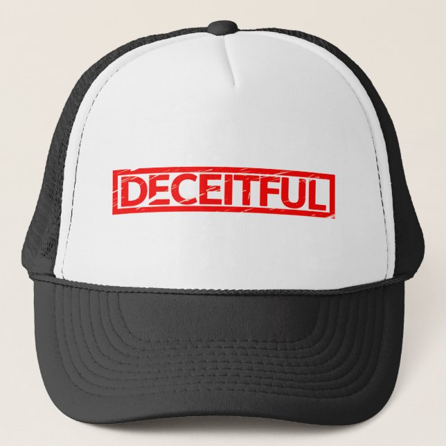 Deceitful Stamp Trucker Hat (Front)
