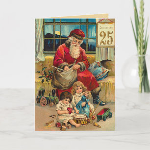 December25th - vintage christmas greeting  card