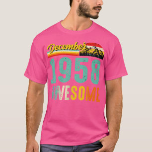 December 1958 Birthday Gift Shirt Vintage December