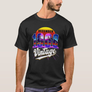 December 1968 Retro 53Rd Birthday Vaporwave 50'S S T-Shirt
