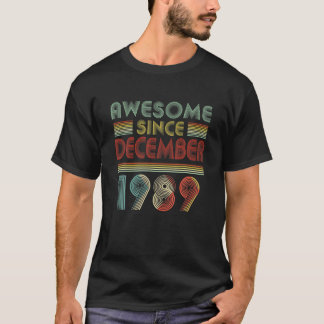 DECEMBER 1989 30 Years Old 30Th Birthday Decoratio T-Shirt