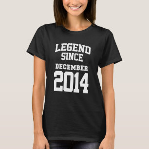 December 2014 8th Birthday Legend 8 Years Old T-Shirt