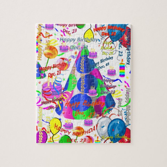 December, 23 Birthday Jigsaw Puzzle (Vertical)