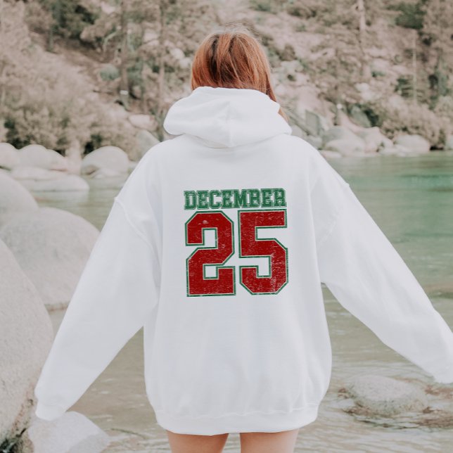 December 25 Jersey Athletic Style Christmas Hoodie (Creator Uploaded)