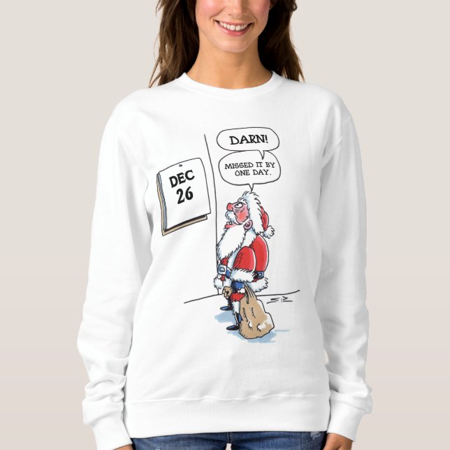 December 26 women Christmas cartoon sweatshirt (Front)