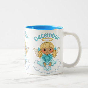 December Angel coffee Birthstone mug