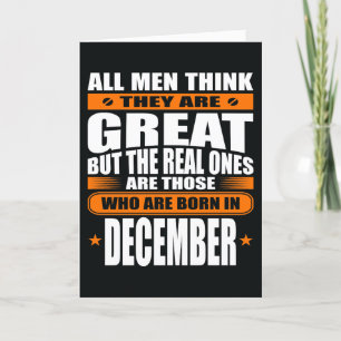 December Birthday (Add Your Text) Card